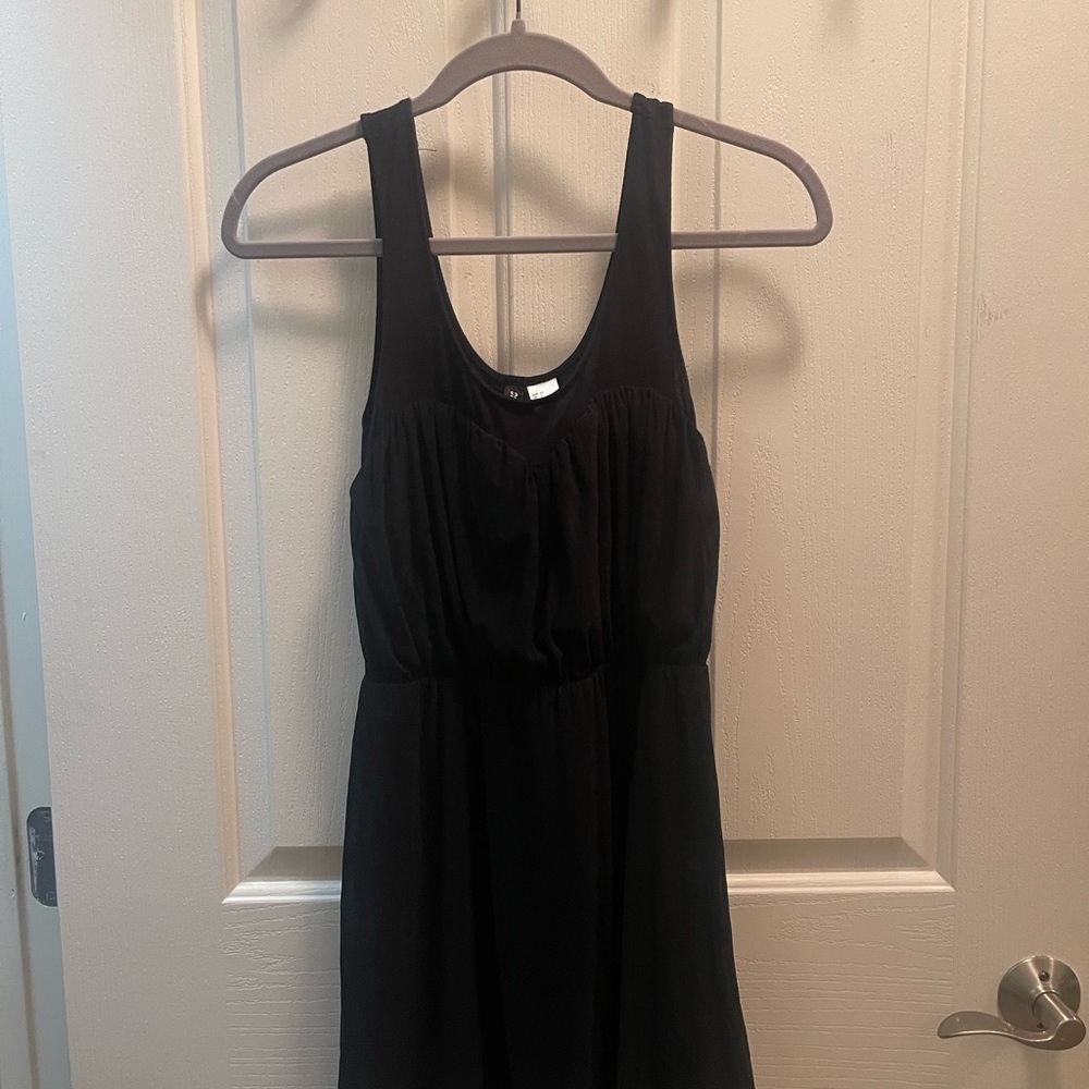 H&M Divided Black Gathered Top